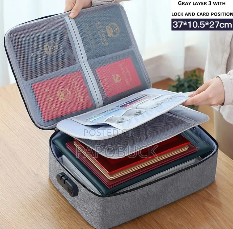Fireproof Document Organizer Bag