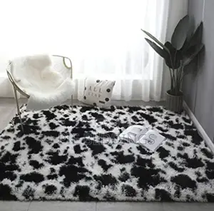 Black and White Fluffy Carpets