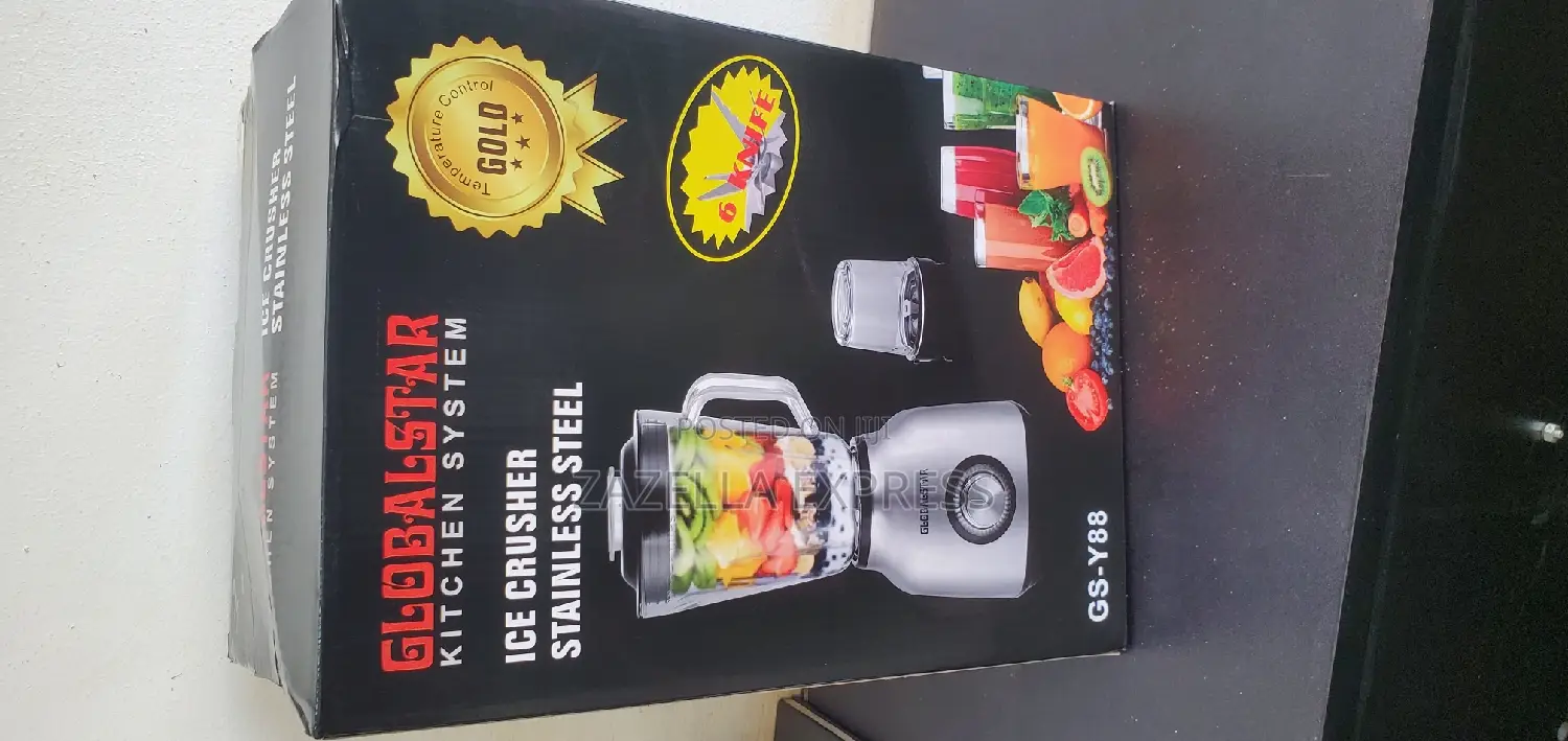 Global Star Juice Blender 1.5litres 2 in 1 Stainless Steel