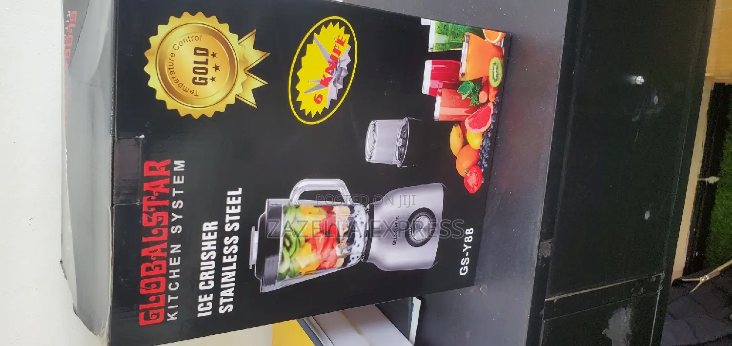 Global Star Juice Blender 1.5litres 2 in 1 Stainless Steel