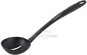TEFAL Bienvenue Slotted Spoon, Black, Plastic,