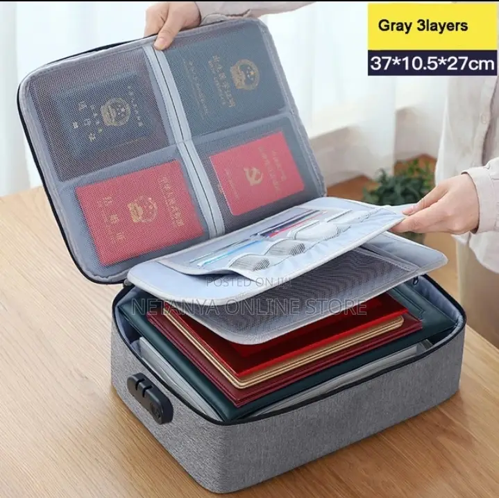 Fire Proof and Water Proof Document Storage Bag