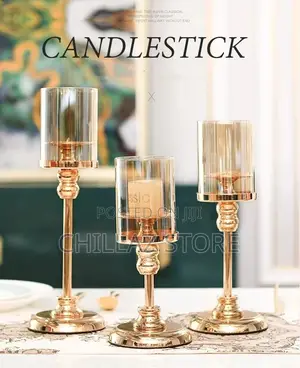 Nordic Wedding Gold Candlestick Ornaments Light Luxury