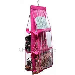6 Pocket Handbag Storage Hanging Purse Organizer –