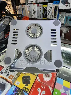 Adjustable Aluminium Laptop Stand With Cooling Fan