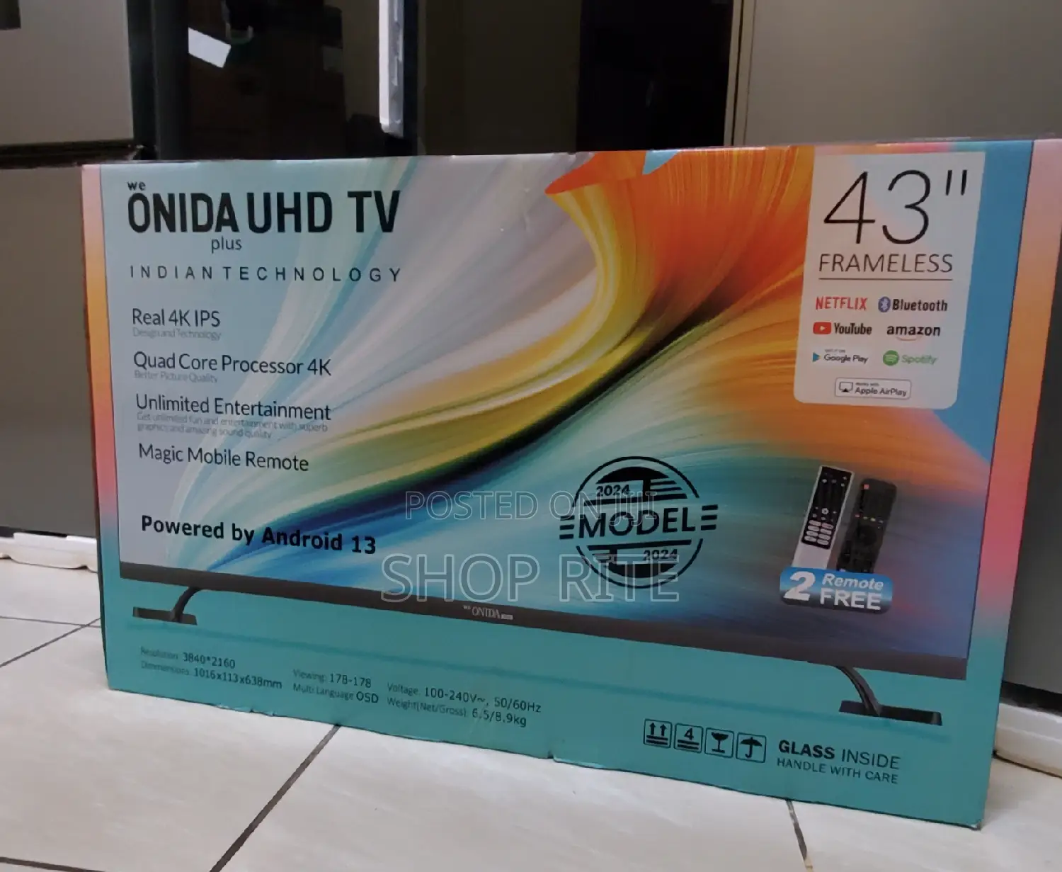 Beyi Lysi Ondida 43inch Smart Uhd TVS