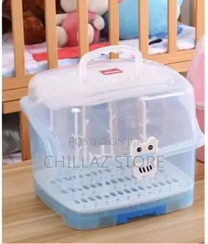 Portable Baby Bottle Drying Rack Storage Box