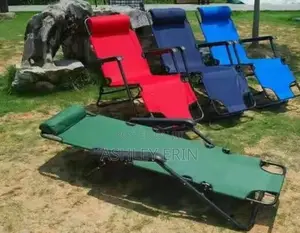 Photo - Heavy Duty Folding Beach Chair Bed