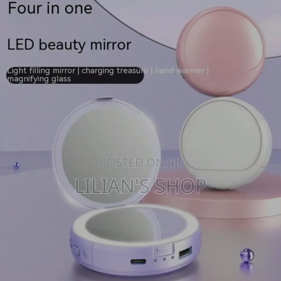 Portable 4 In 1 Makeup Led Beauty Mirror
