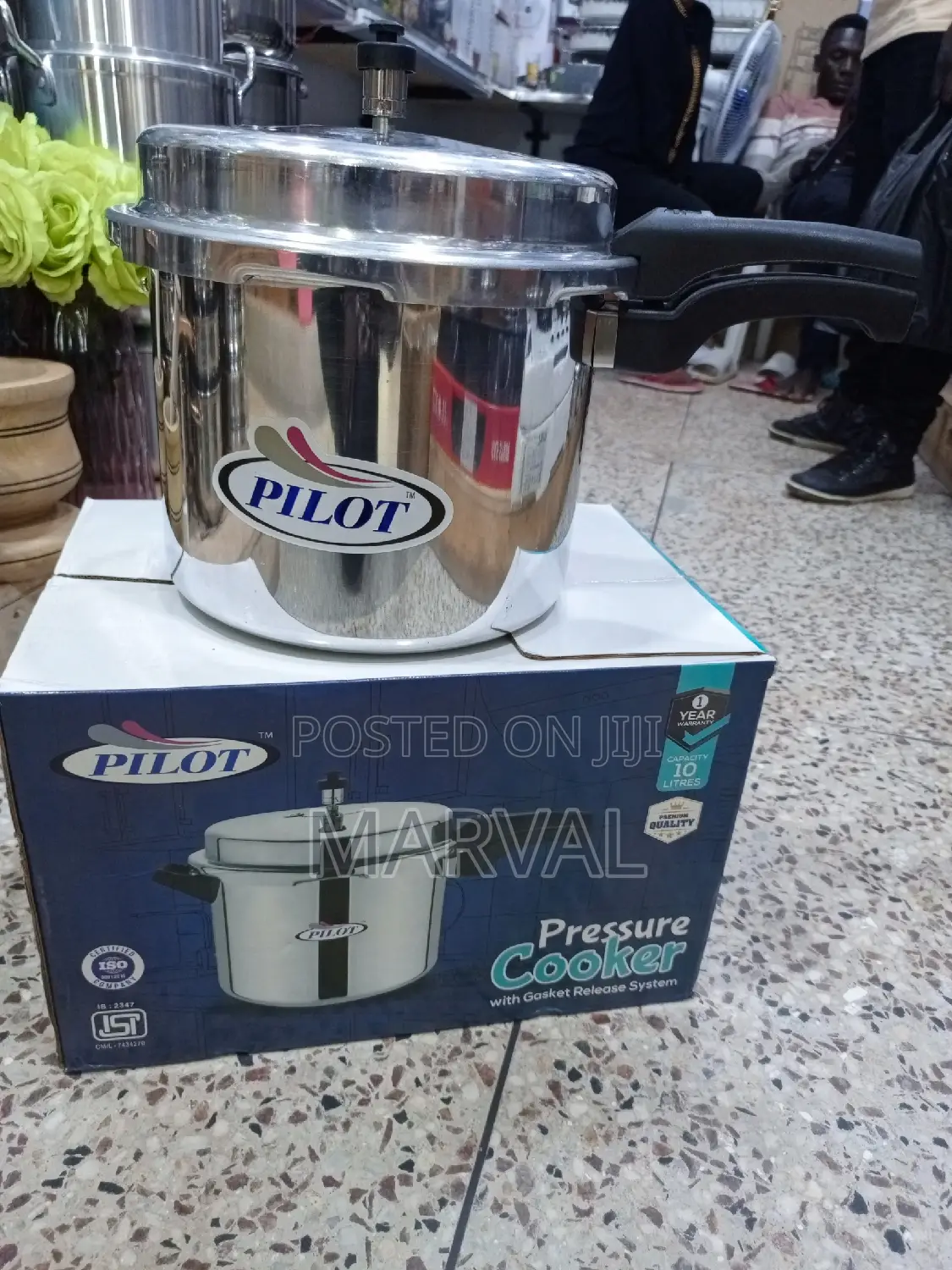 10L Pilot Long Handle Pressure Cooker