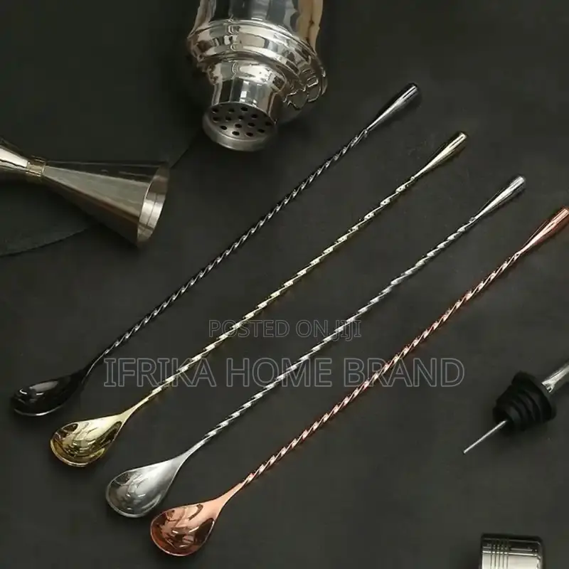 Stainless Steel Long Cocktail Mixer Bartender Bar Spoon