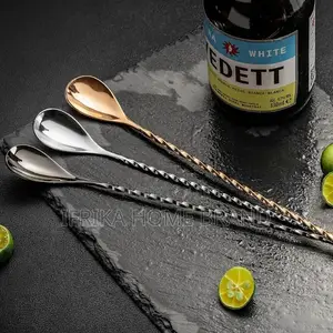 Stainless Steel Long Cocktail Mixer Bartender Bar Spoon