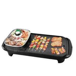 2 in 1 Multi-Function BBQ Pot Hot Pot Fryer Grill Pan