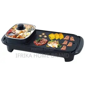 2 in 1 Multi-Function BBQ Pot Hot Pot Fryer Grill Pan