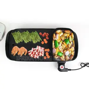 2 in 1 Multi-Function BBQ Pot Hot Pot Fryer Grill Pan