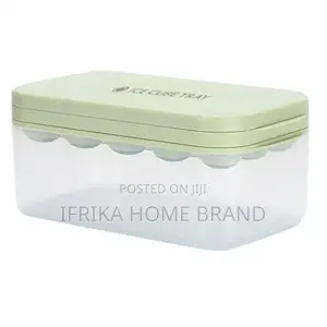Ice Box 1 Set Ice Cube Tray With Lid Transparent Box