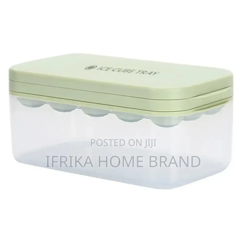 Ice Box 1 Set Ice Cube Tray With Lid Transparent Box