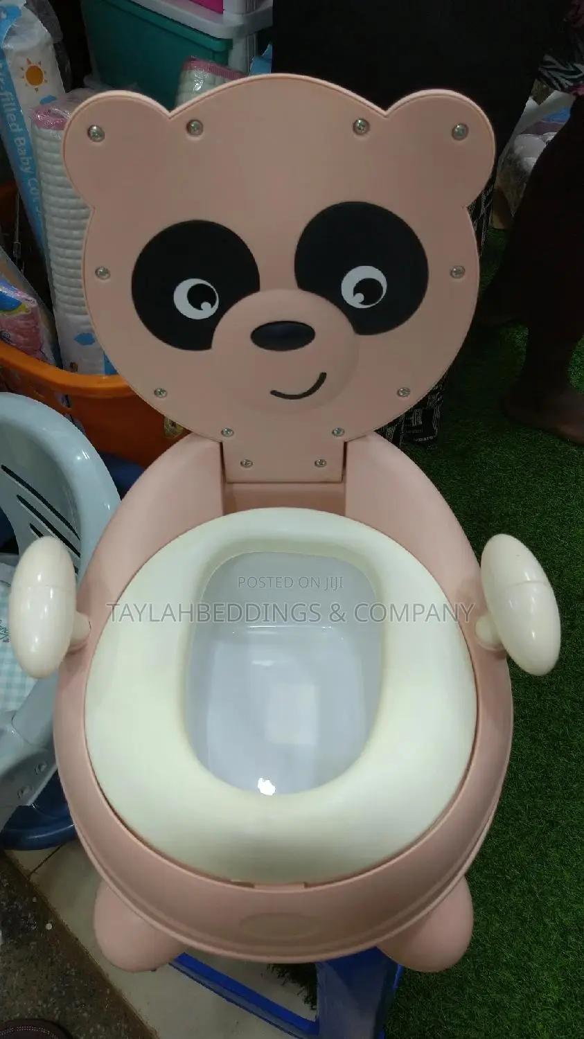 Potty Training, Soft Silicone Seat Panda Shape Premium Color
