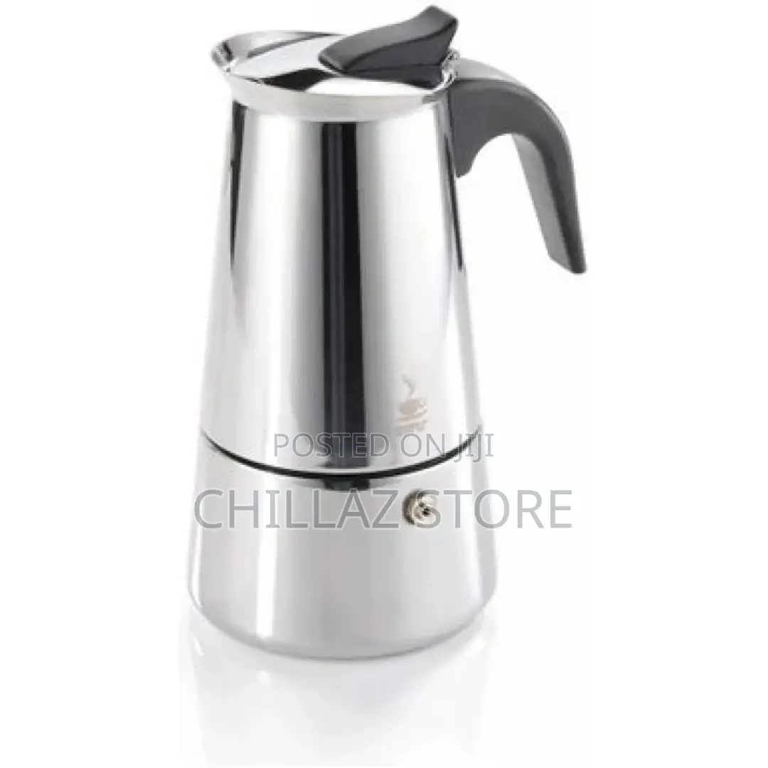 Espresso Maker Emilio for 6 Cups, Stainless Steel