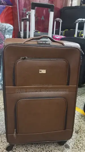 Original Leather Suitcase. Large Size