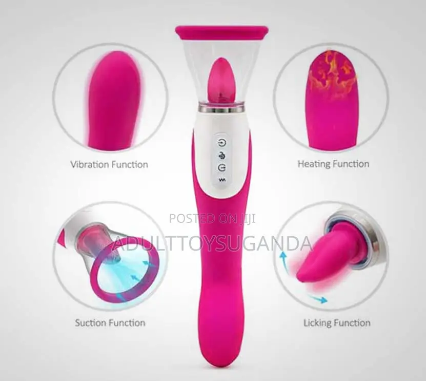 Clitoral Sucking Licking Tongue Vibrator Nipple Clit Anal