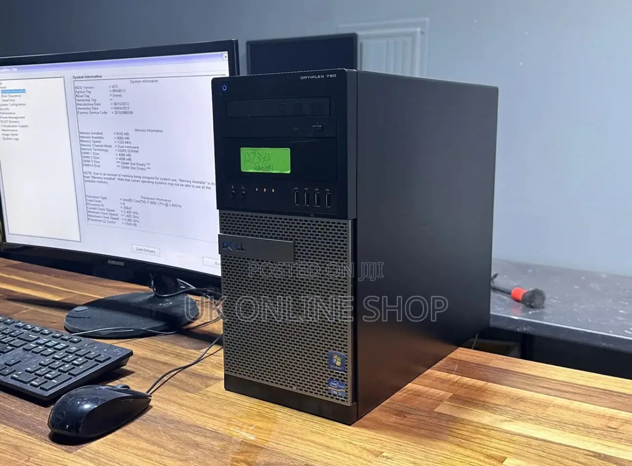 Desktop Computer Dell OptiPlex 390 4GB Intel Core I7 HDD 500GB