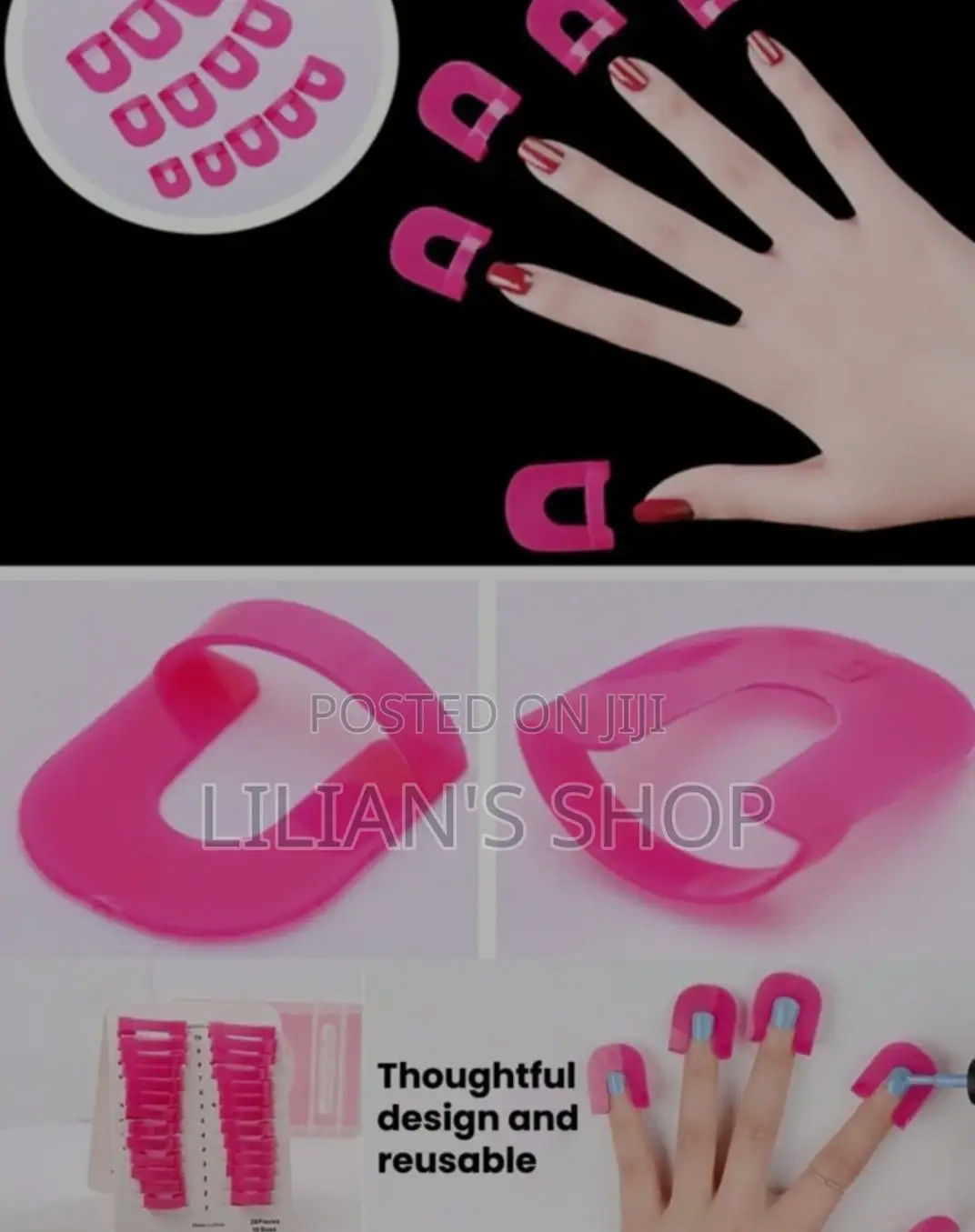 26pcs Reusable Nail Polish Overflow Clips/Guards