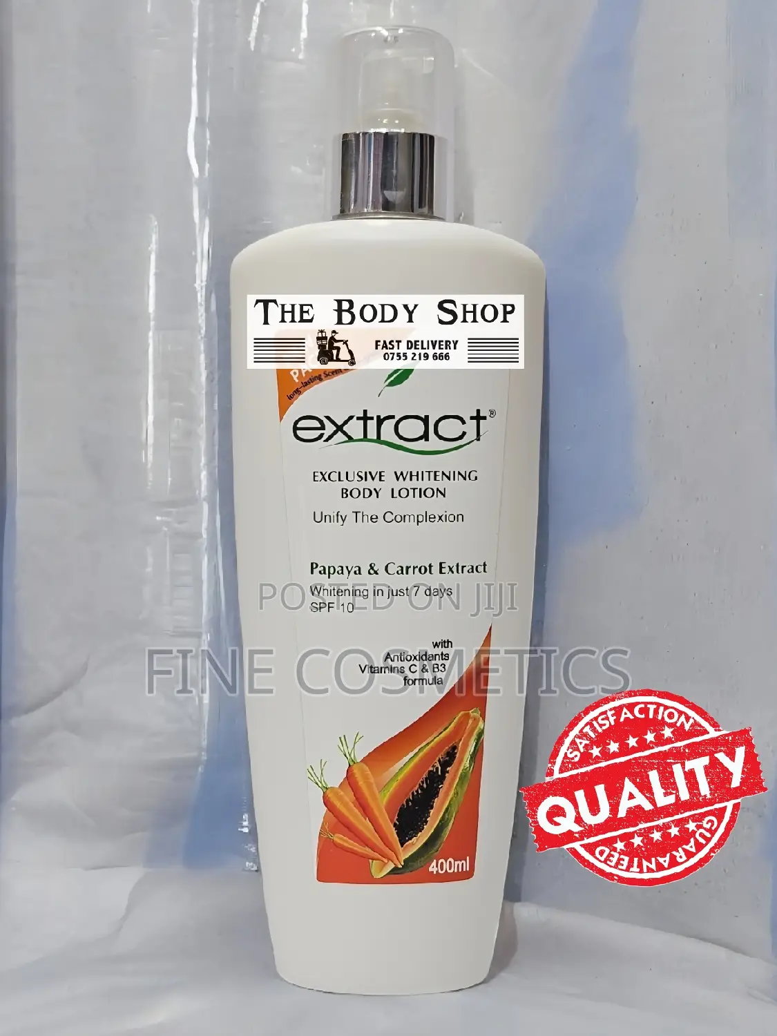 Extract Exclusiv Whitening Lotion 2in1 Papaya and Carrot Oil