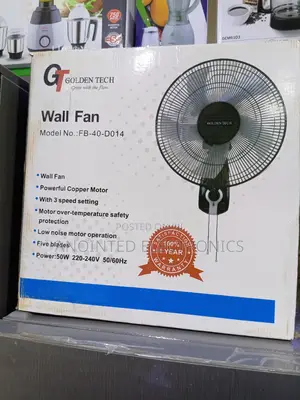 Golden Tech Wall Fans Black