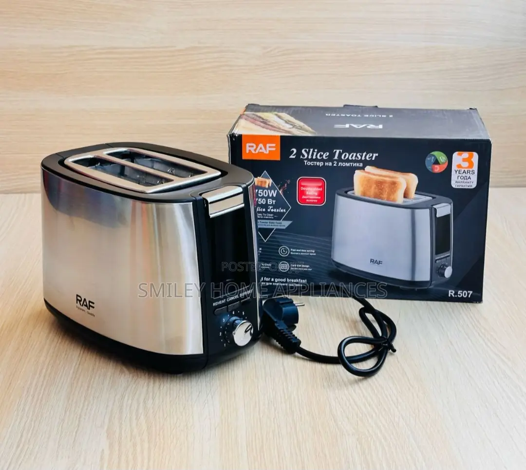 Raf 2 Slices Bread Toaster