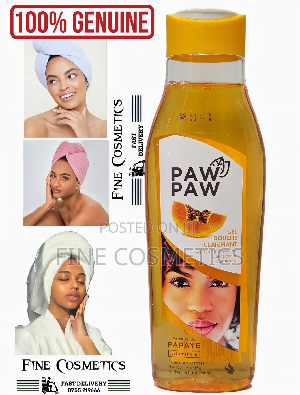 Paw Paw Lightening Shower Gel With Papaya Extract +Vitamin E