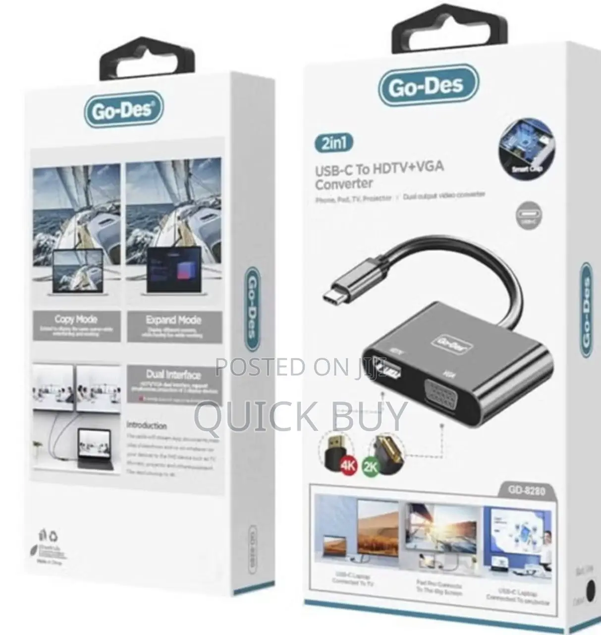 Go-Des USB -C to HDTV Converter