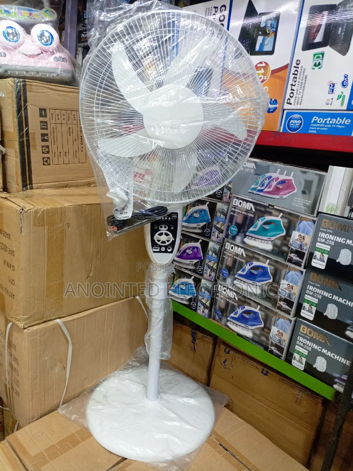 Rechargeable Stand Fan With a Remote