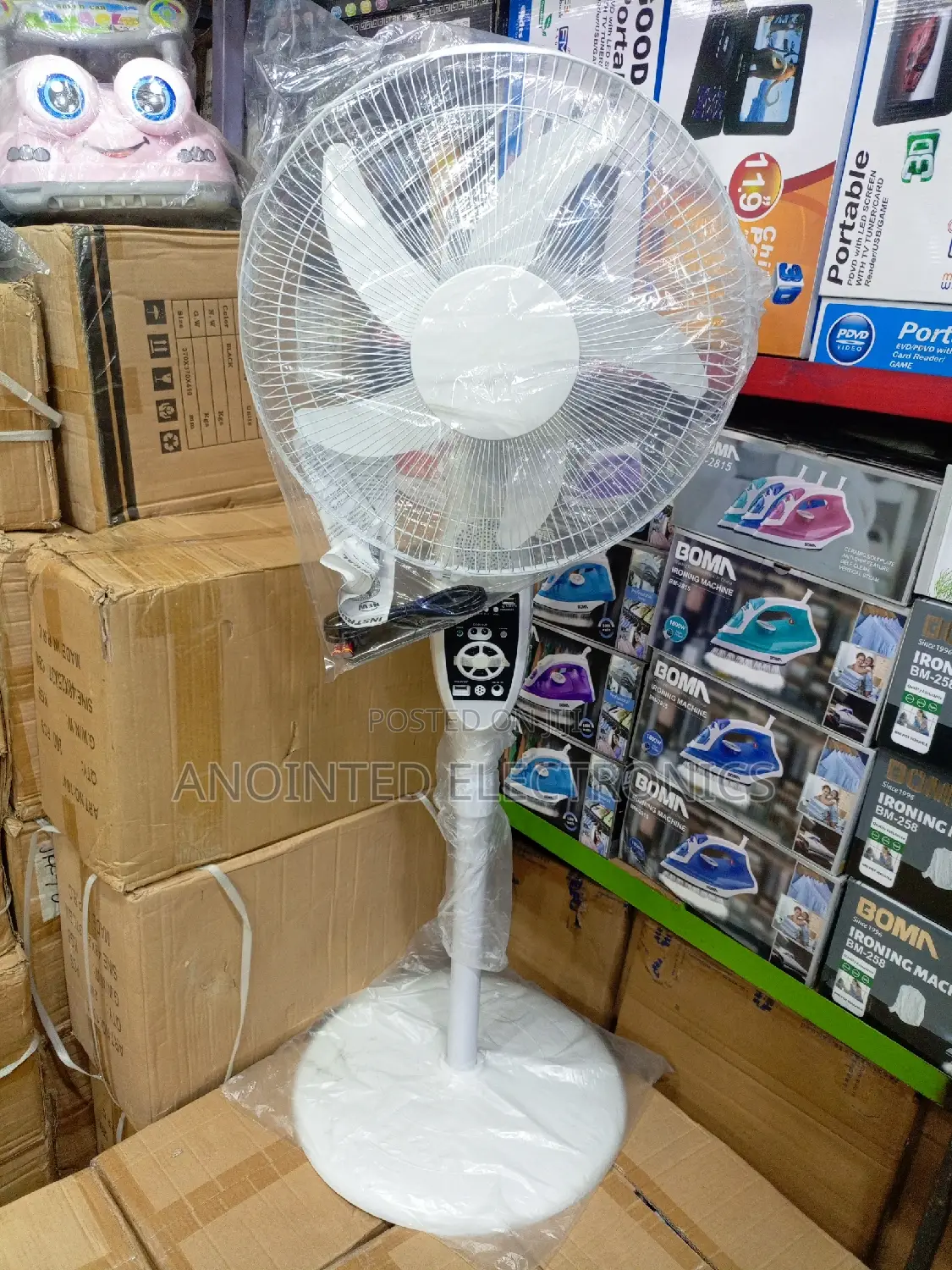 Rechargeable Stand Fan With a Remote