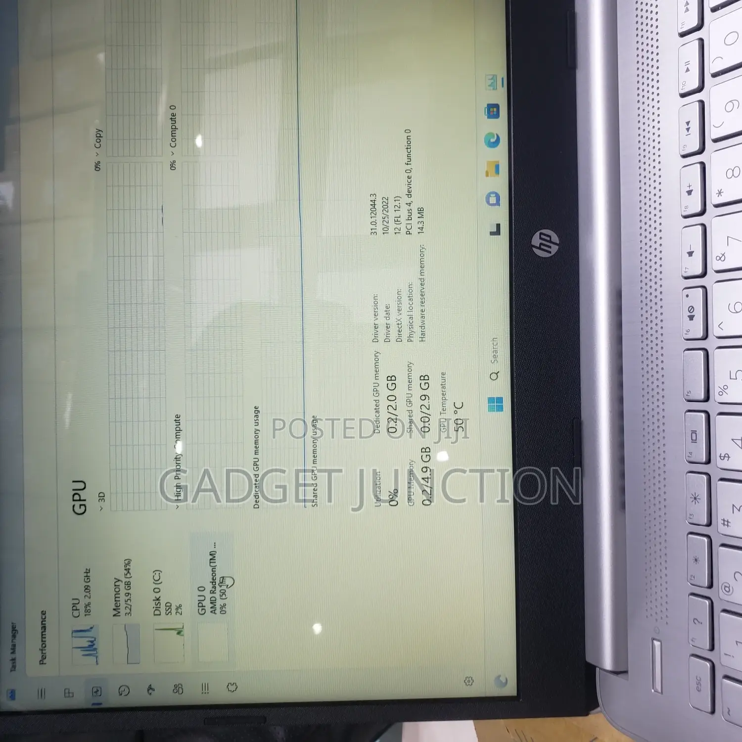 New Laptop HP 14S 8GB AMD SSD 512GB