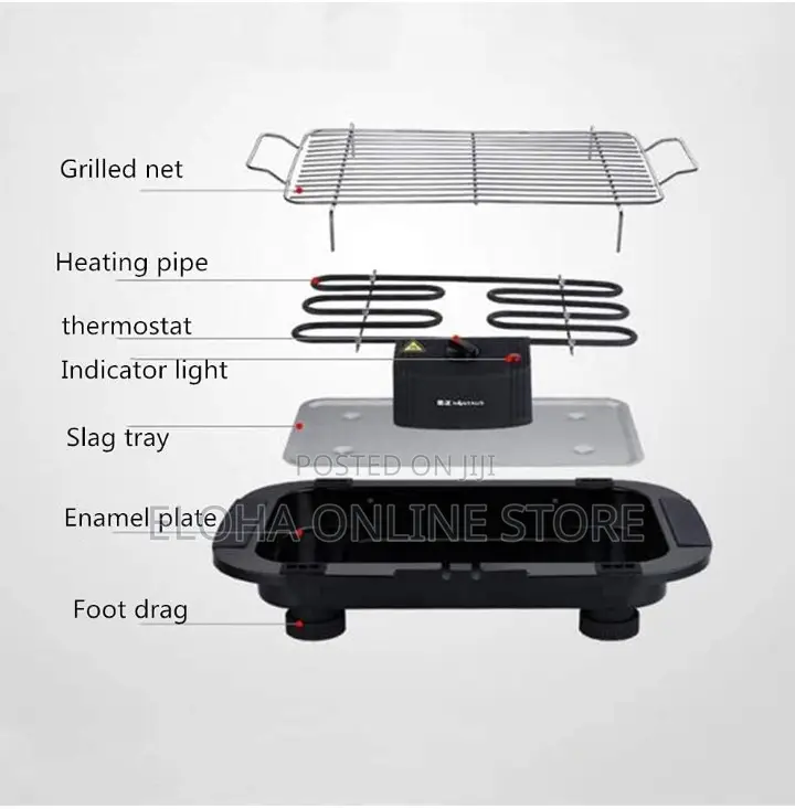 Portable Electric Barbecue Grill
