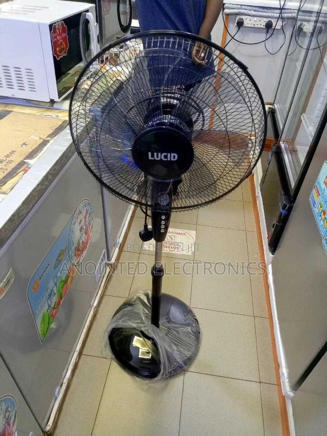 Lucid Stand Fans With a Remote
