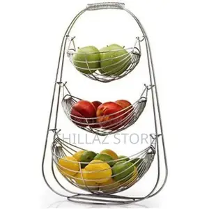 3 Tier Fruit Bowl Storage Basket Holder Organizer Rack