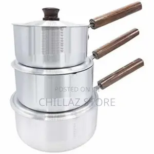 6 Piece Stainless Steel Saucepans Cookware Pot