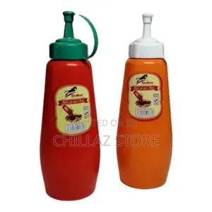2 PCS Squeeze Dispenser Vinegar Oil Tomato Sauce Bottles