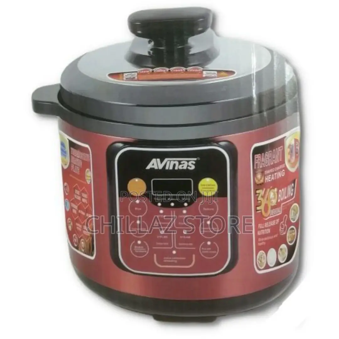 AVINAS 6L Electric Rice Pressure Cooker Saucepan Steamer-