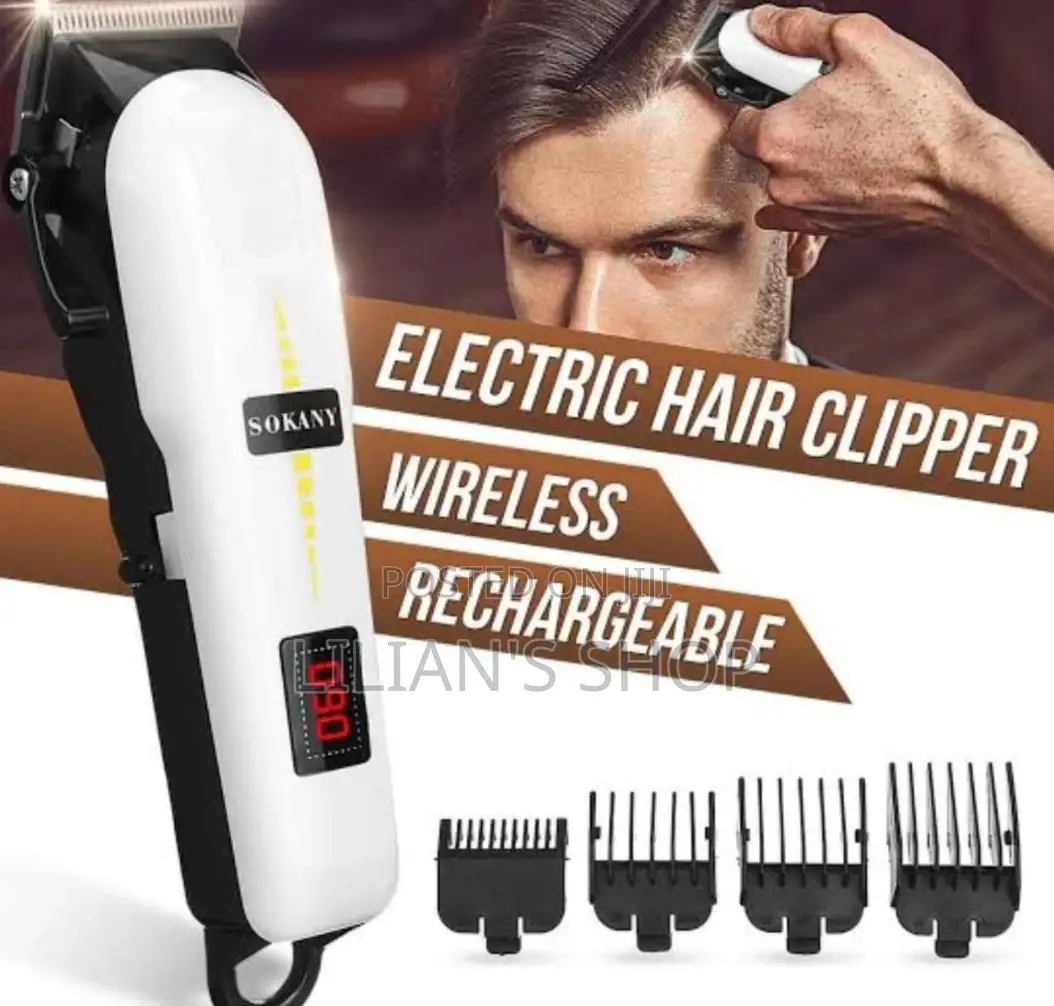 Sokany Electric Wireless Rechargeable Hair Clipper