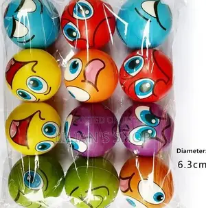 12pcs 6.3cm Squeeze Ball Toys for Kids