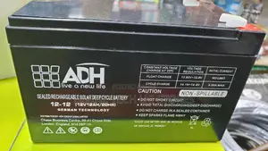 Photo - ADH 12/12ah Solar Battery 20hrs German Technology