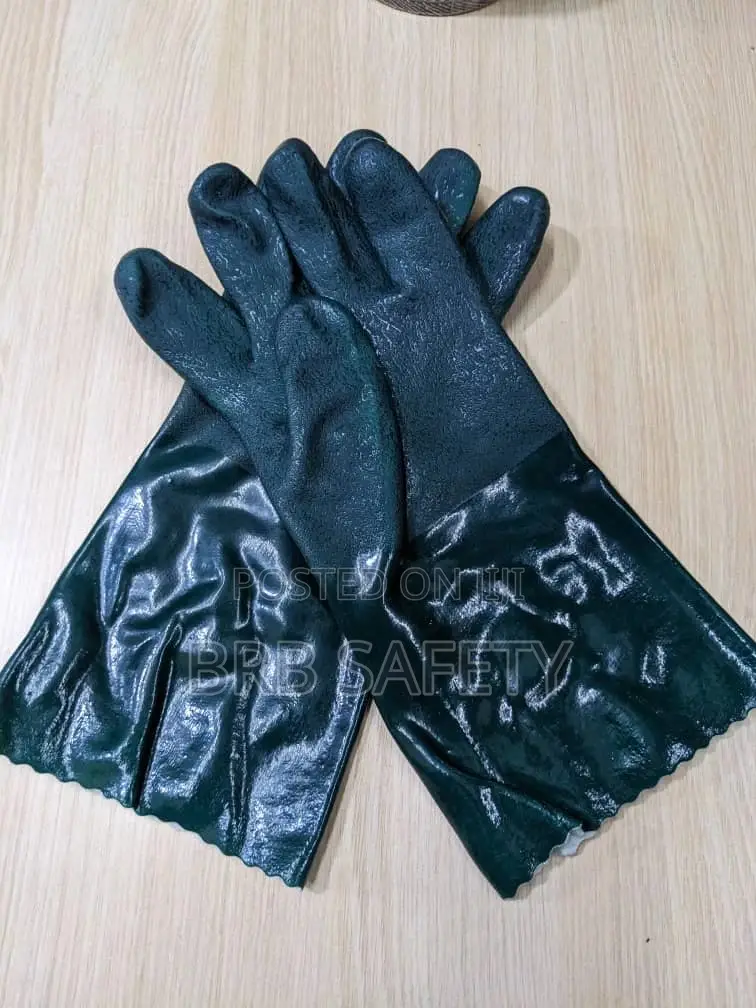 Heavy Duty PVC Gloves(Green)
