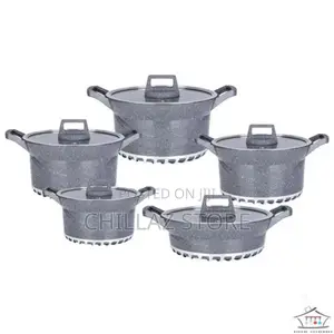 Dissini Regina 10 Pieces Granite Serving Dishes Saucepans