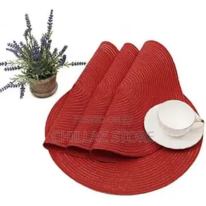 6 Round Decorative Placemats Table Mats