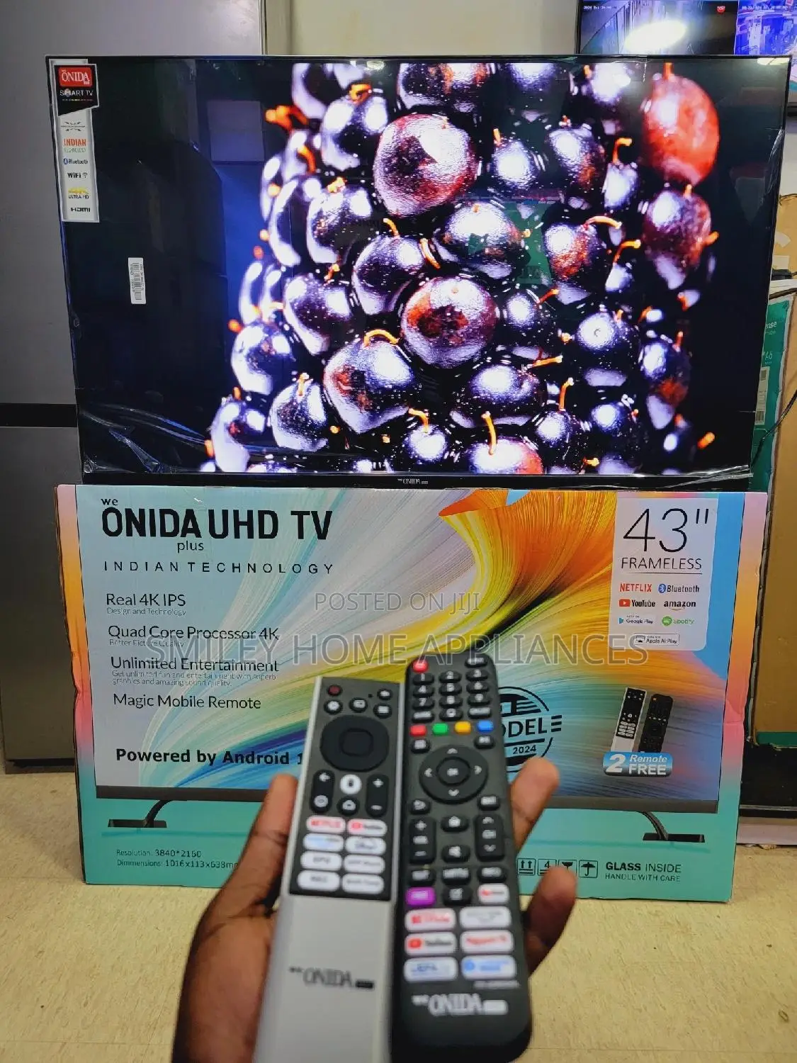 Flameless Onida Android 43inches Tv