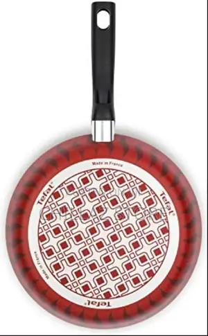 TEFAL Tempo 20 Cm Frypan, Non Stick, Red, Aluminium