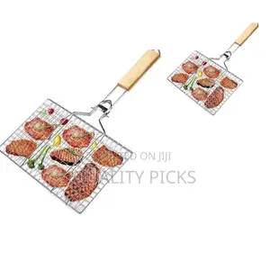 Metallic BBQ Grill Net